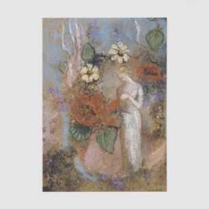 Pandora by Odilon Redon Tissue Paper