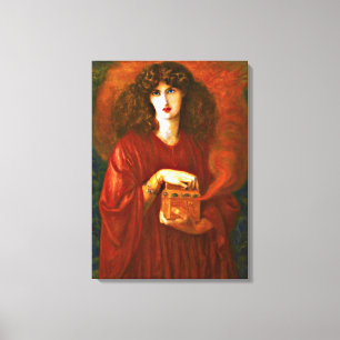 Pandora - Dante Gabriel Rosetti painting Canvas Print
