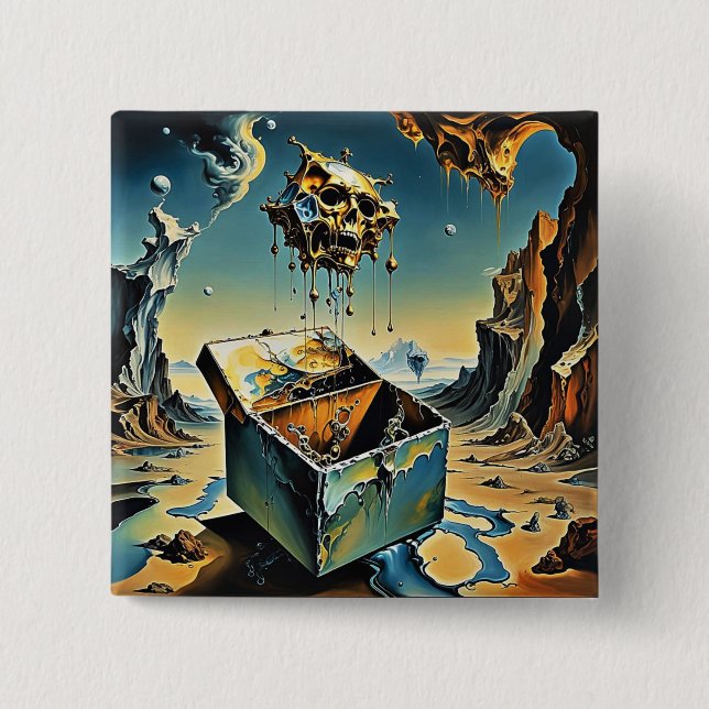 Pandora’s Box 15 Cm Square Badge (Front)