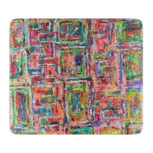 Pandora's Box 6 x 7 Deco Glass Cutting Board