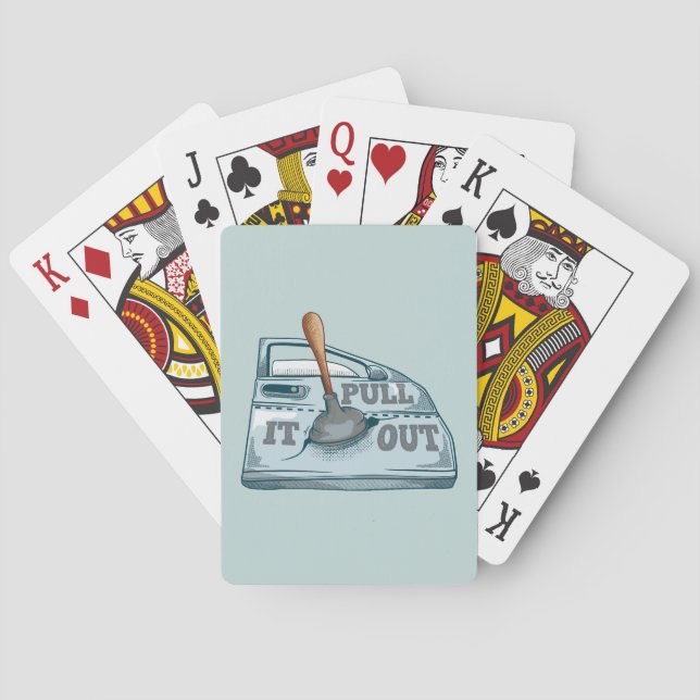 Panel beating car workshop playing cards (Back)