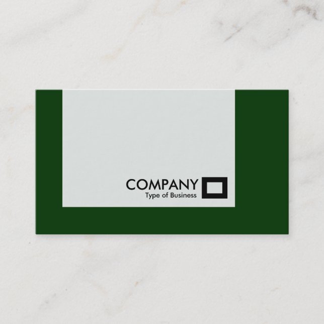 Panel - Colours - Dark Green Business Card (Front)