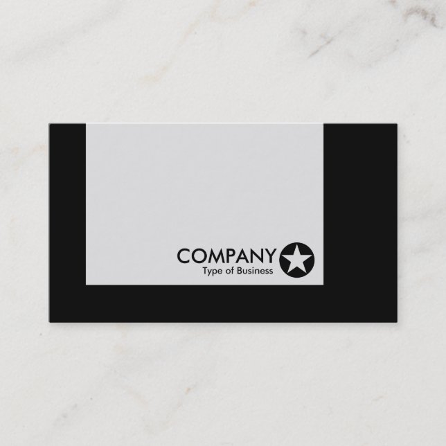 Panel - Colours - Star - Black Business Card (Front)