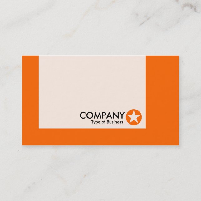 Panel - Colours - Star - Orange Business Card (Front)
