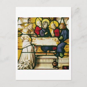 Panel depicting St. Andrew at the Supper at Emmaus Postcard
