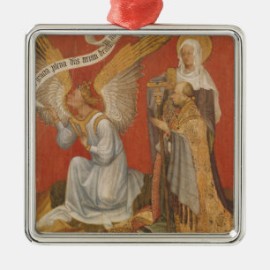 Panel from a diptych depicting the Angel Metal Tree Decoration