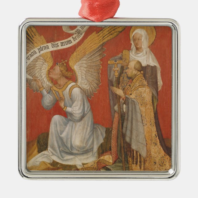 Panel from a diptych depicting the Angel Metal Tree Decoration (Front)