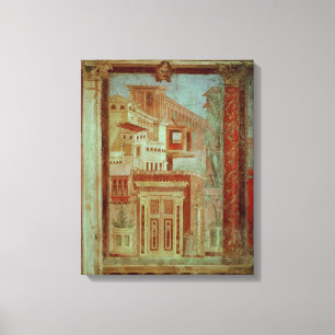 Panel from Cubiculum from the bedroom of the Canvas Print