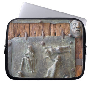 Panel from the left hand door, 12th century (bronz laptop sleeve