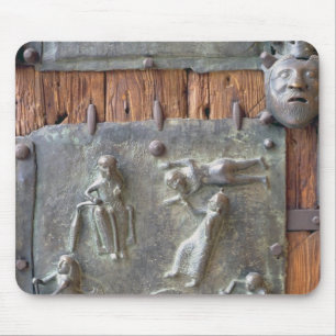 Panel from the left hand door, 12th century (bronz mouse pad