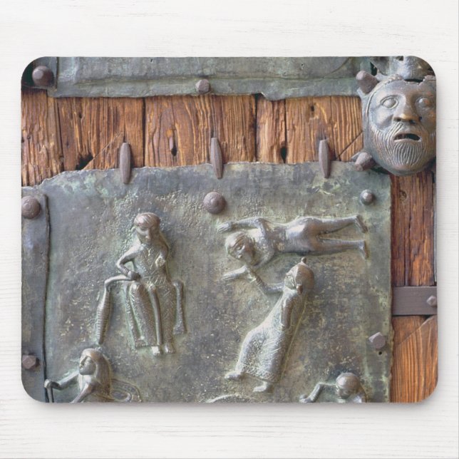 Panel from the left hand door, 12th century (bronz mouse pad (Front)