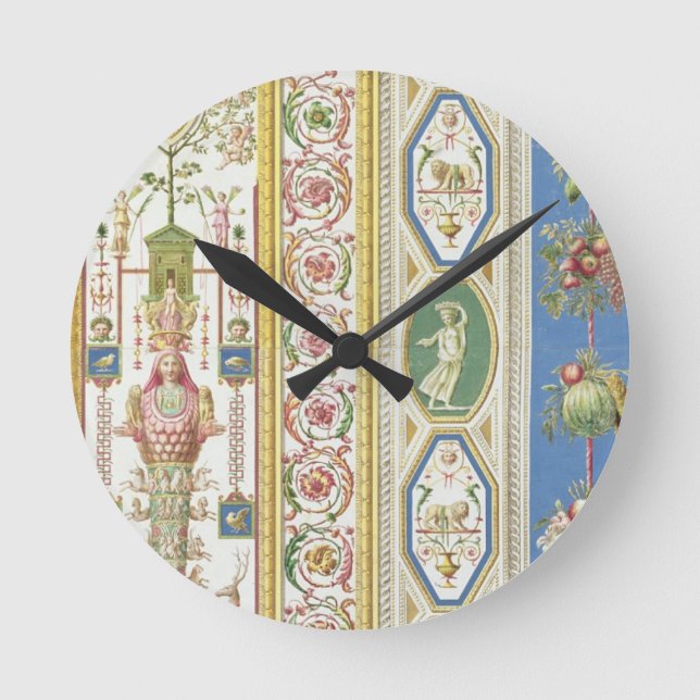 Panel from the Raphael Loggia at the Vatican, engr Round Clock (Front)