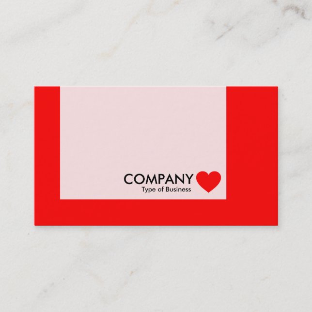 Panel - Heart - Red Business Card (Front)