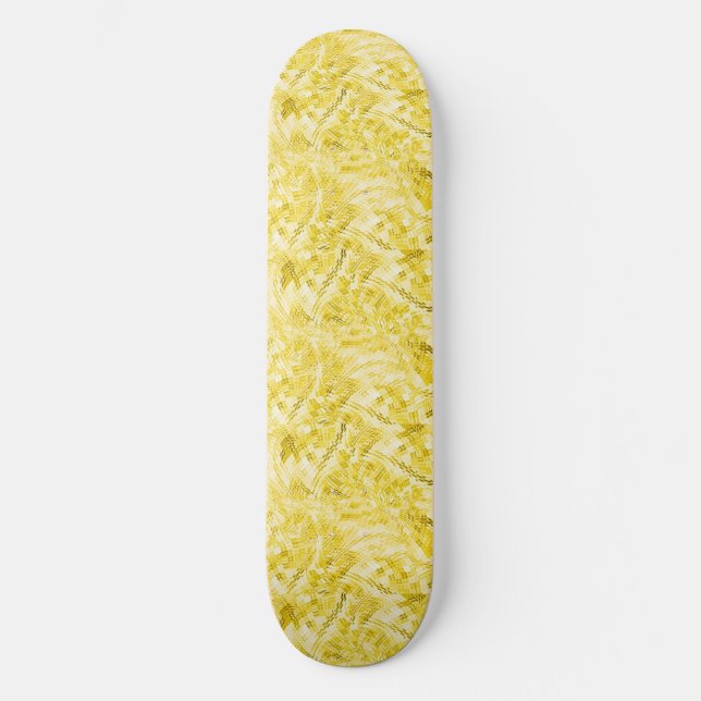 Paneled Gold Skateboard (Front)