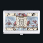 Panelled Abstract Scrollwork Painting Business Card Holder<br><div class="desc">A panelled abstract floral scrollwork painting by Jennifer Goldberger. A wonderfully complex piece,  no two panels are exactly the same. If you are looking for a great gift look no further!</div>