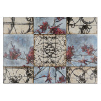 Panelled Abstract Scrollwork Painting