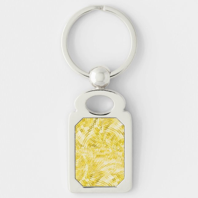 Panelled Gold Key Ring (Front)