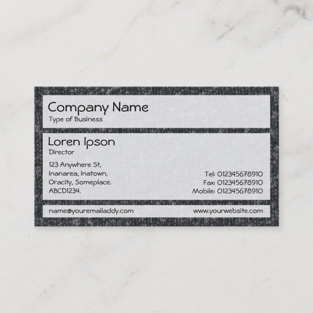Panels 02 - Fine Wool 02 Business Card (Front)