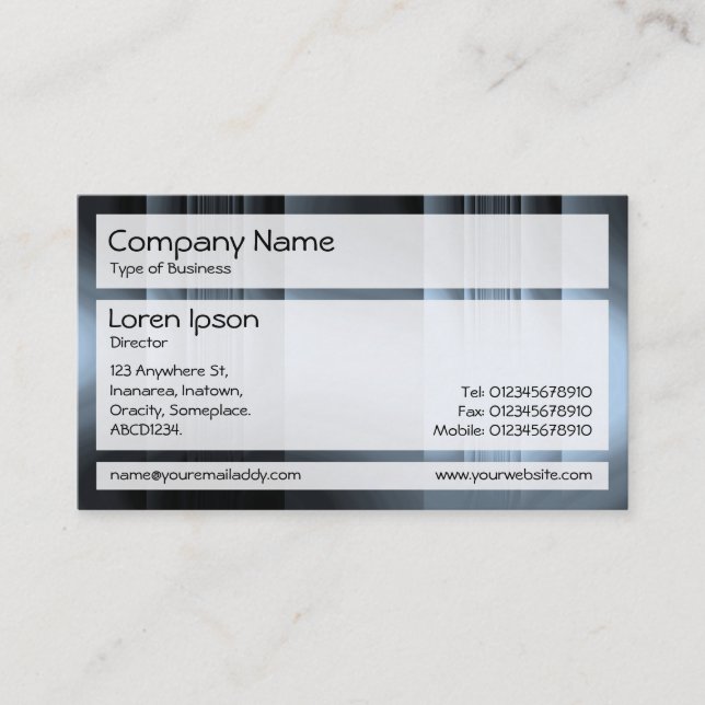 Panels 02 - Glass Bands Business Card (Front)