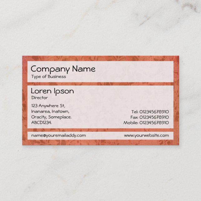Panels 02 - Imprint of Plants Business Card (Front)