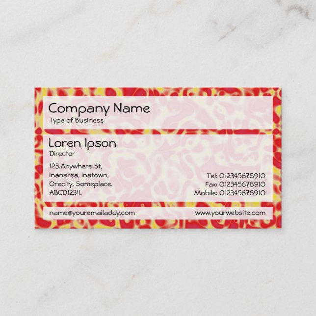 Panels 02 - Marbling Effect Business Card (Front)