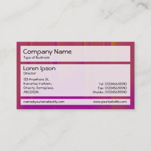 Panels 02 - Orange and Magenta Bands Business Card