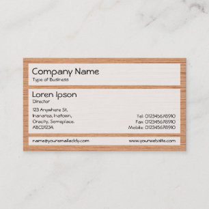 Panels 02 - Wood 06 Business Card