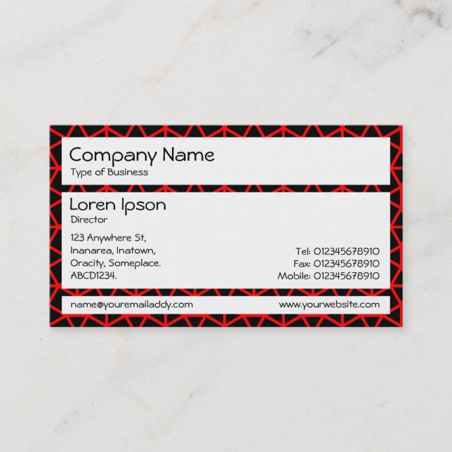 Panels - Archimedes Pattern Business Card (Front)