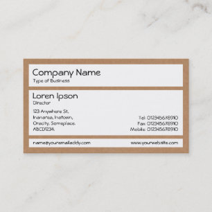 Panels - Cardboard Box Texture Business Card