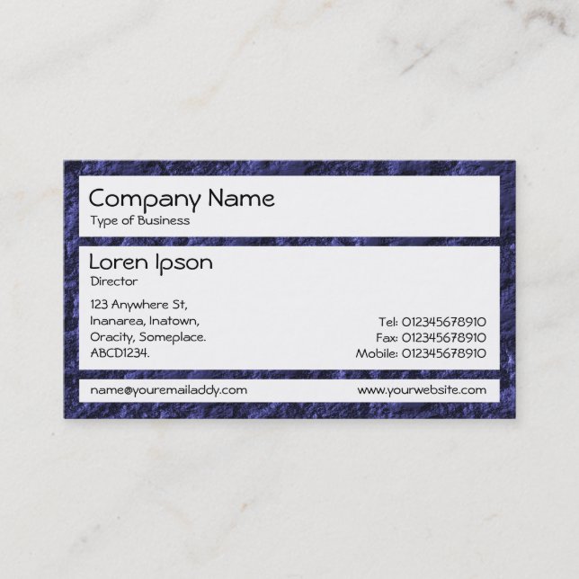 Panels - Coal Face Business Card (Front)