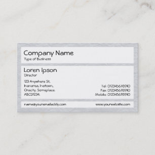 Panels - Creased Paper Lt Grey Business Card