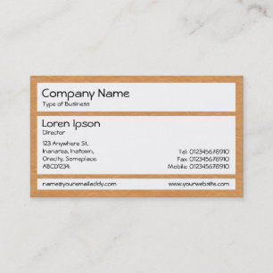 Panels - Creased Paper Yellow Orange Business Card
