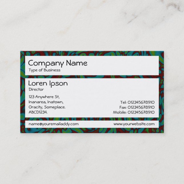 Panels - Dark Marbling Business Card (Front)