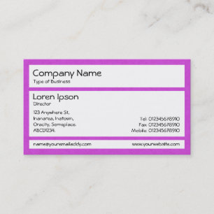 Panels - Magenta Stucco Business Card
