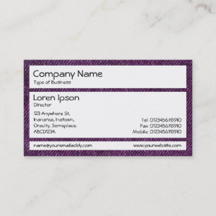 Panels - Purple Denim Business Card