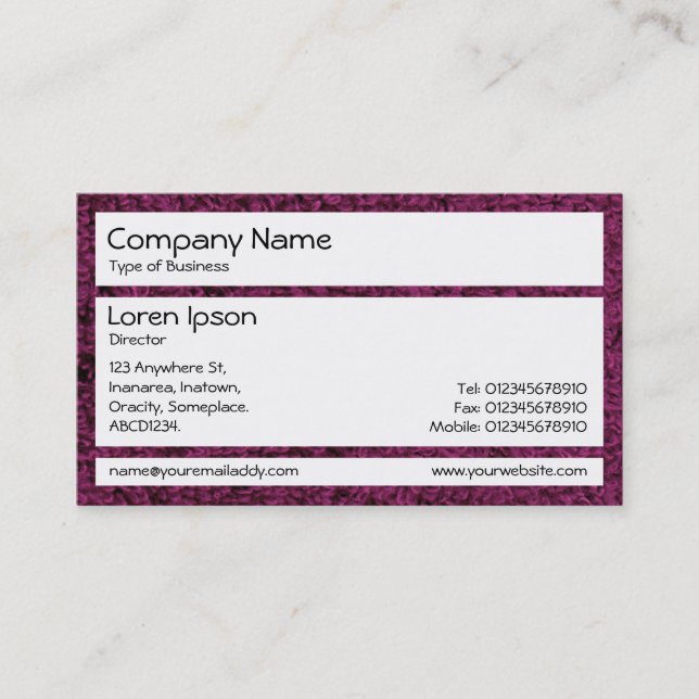 Panels - Woolly Carpet 02 Business Card (Front)