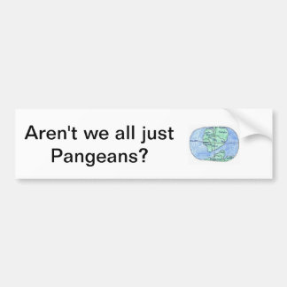Pangea Bumper Sticker