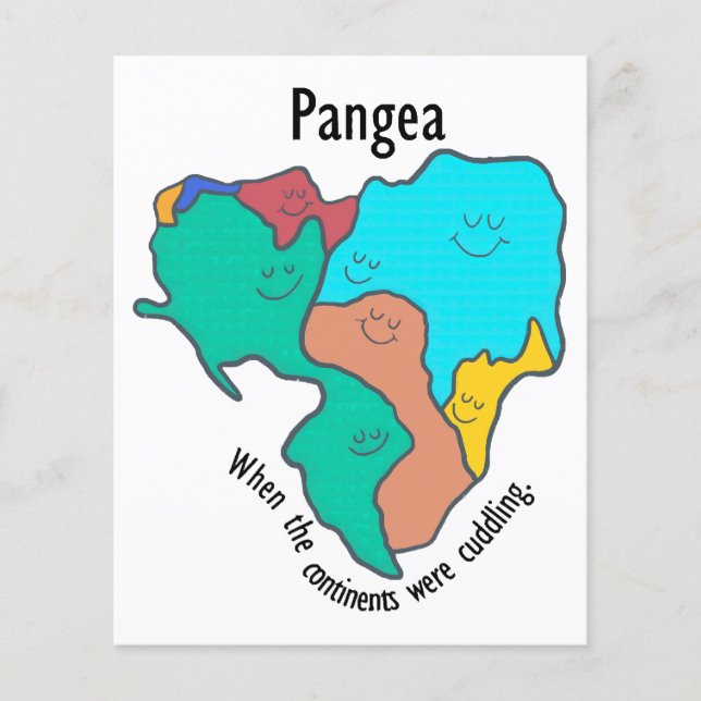 Pangea Continents Cuddling Multicolor (Front)