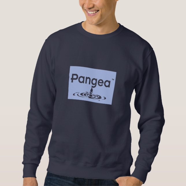 pangea logo blu felpa - Customised Sweatshirt (Front)
