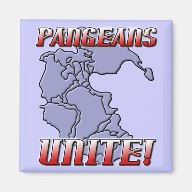 Pangea Unite Geography Magnet (Front)