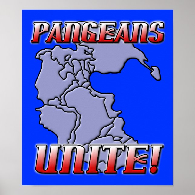 Pangea Unite Geography Poster (Front)