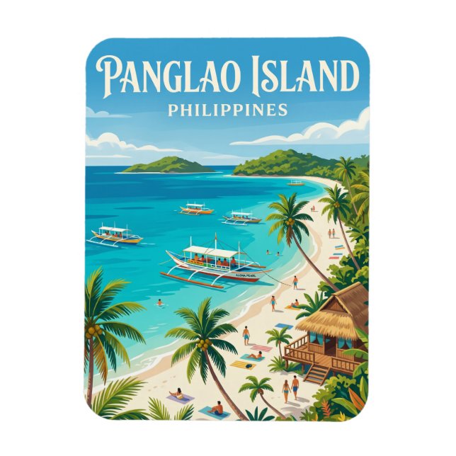 Panglao Island Philippines Magnet (Vertical)