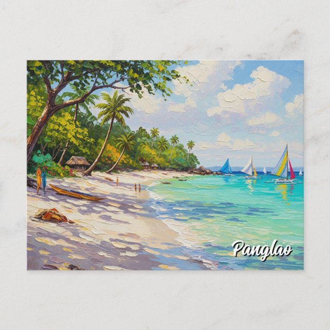 Panglao Island Philippines Travel Postcard (Front)