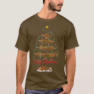 Pangolin Animal Lover Matching Santa Pangolin Chri T-Shirt