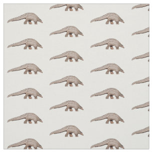 Pangolin cartoon illustration fabric