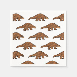 Pangolin Cartoon Napkin