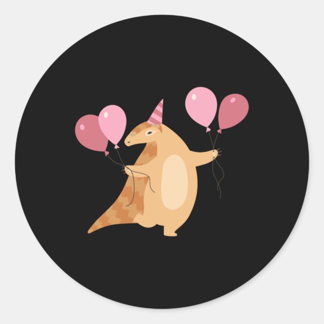 Pangolin Celebrating Sticker  (Front)