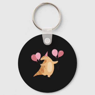 Pangolin Celebrating Sticker Key Ring