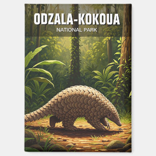 Pangolin in Odzala-Kokoua National Park Congo Magnet