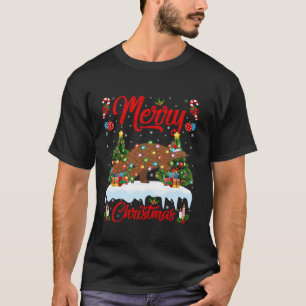 Pangolin Merry Christmas Tree Lighting Santa Pango T-Shirt